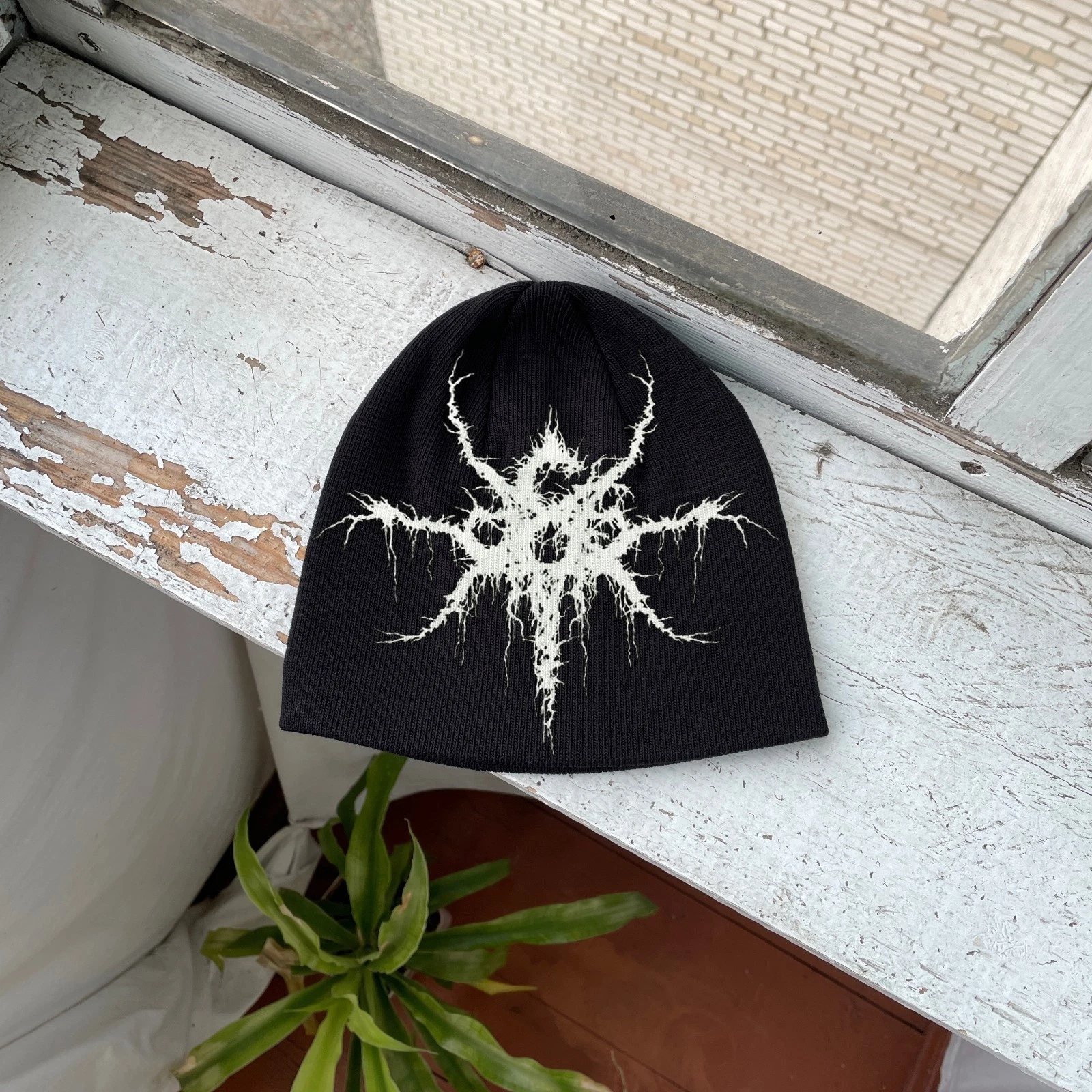 Black Metal Logo Beanie Hat Extreme Metal Gothic Y2K Skullcap
Opens in a new window or tab