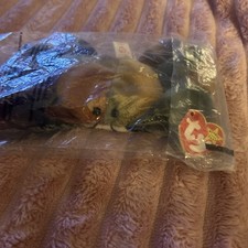 Juguete de peluche Ty Beanie Baby Claude Crab 1996 etiquetas originales