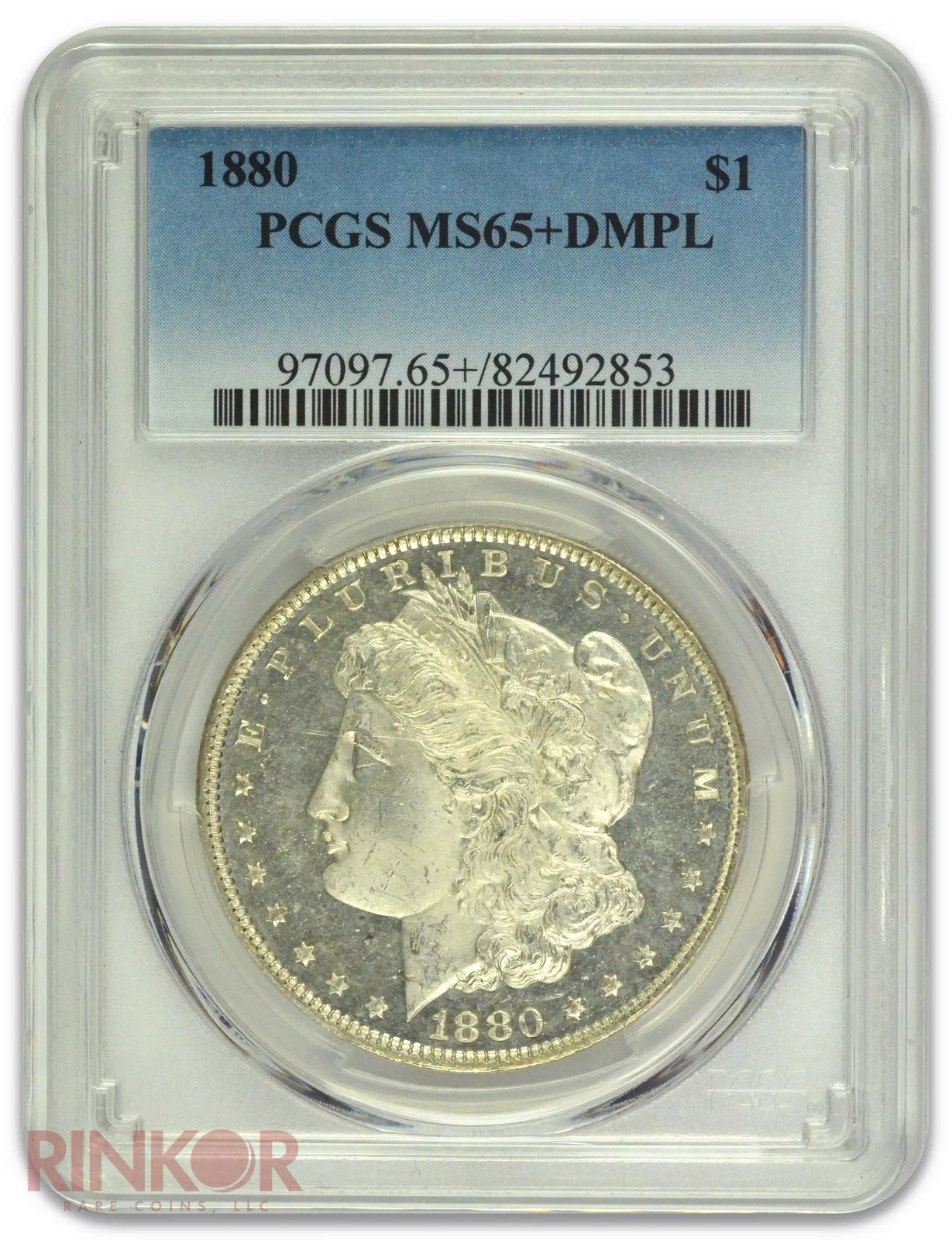 1880 $1 Morgan Dollar PCGS MS 65+ DMPL