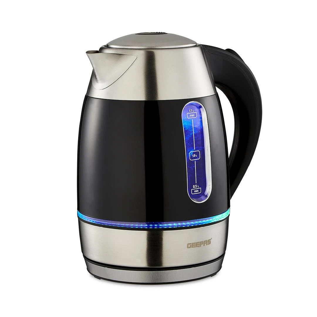 GEEPAS Illuminating Electric Kettle Rapid Boil 1.7L Cordless Jug Kettle 2200W
Opens in a new window