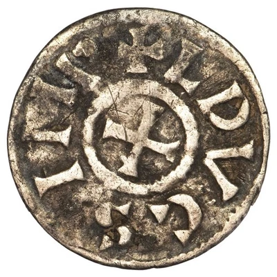 France Obole carolingienne de Narbonne 780-800 Louis Ier le Pieux argent monnaie - Photo 1/2