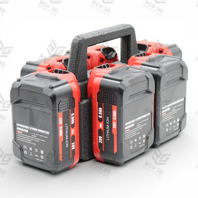 #ad Craftsman 20 volt 6 Slot Battery Caddy Carrying Case Battery Holder $26.24