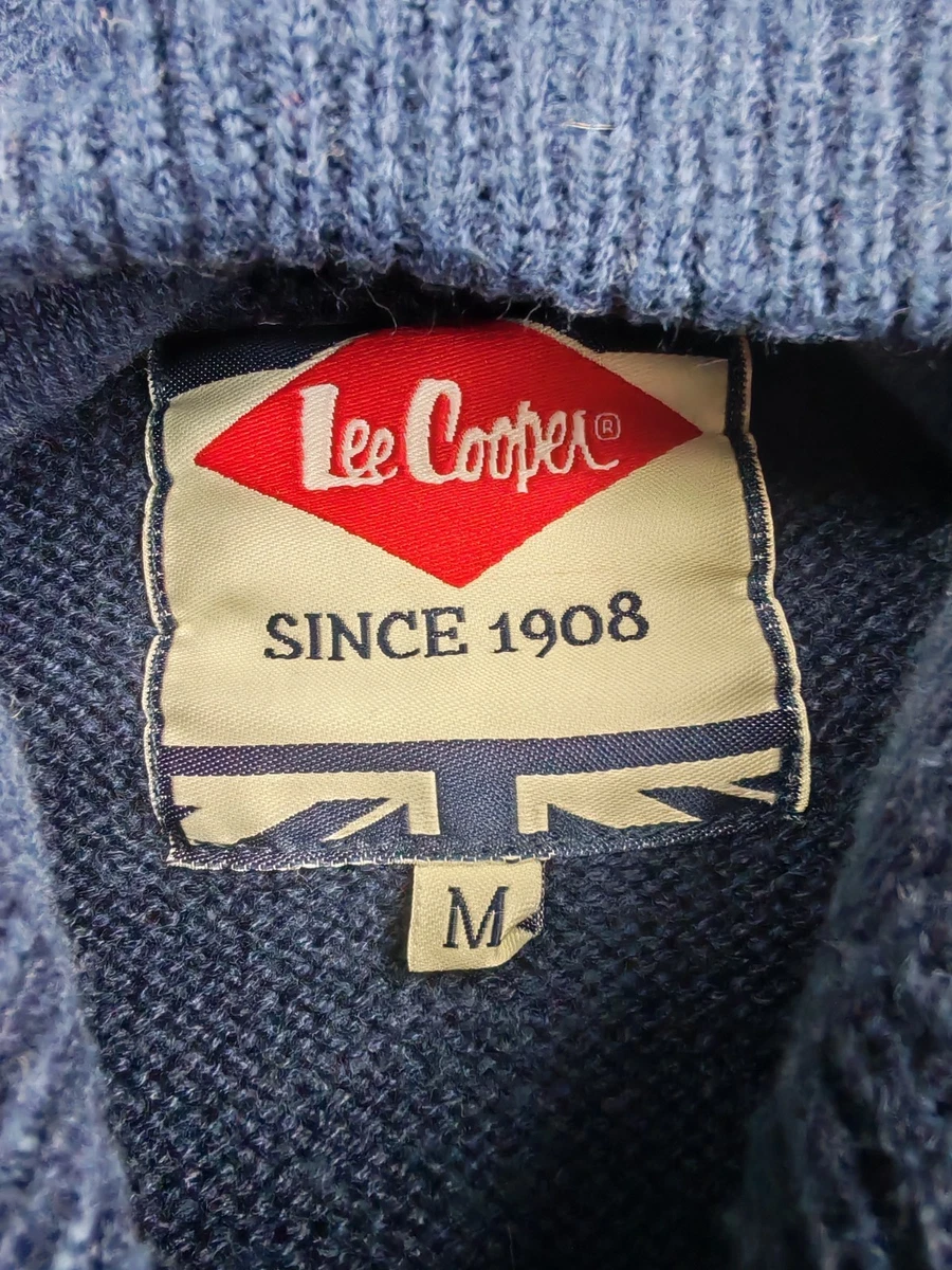 Suéter con Capucha Lee Cooper Fair Isle Azul Marino M