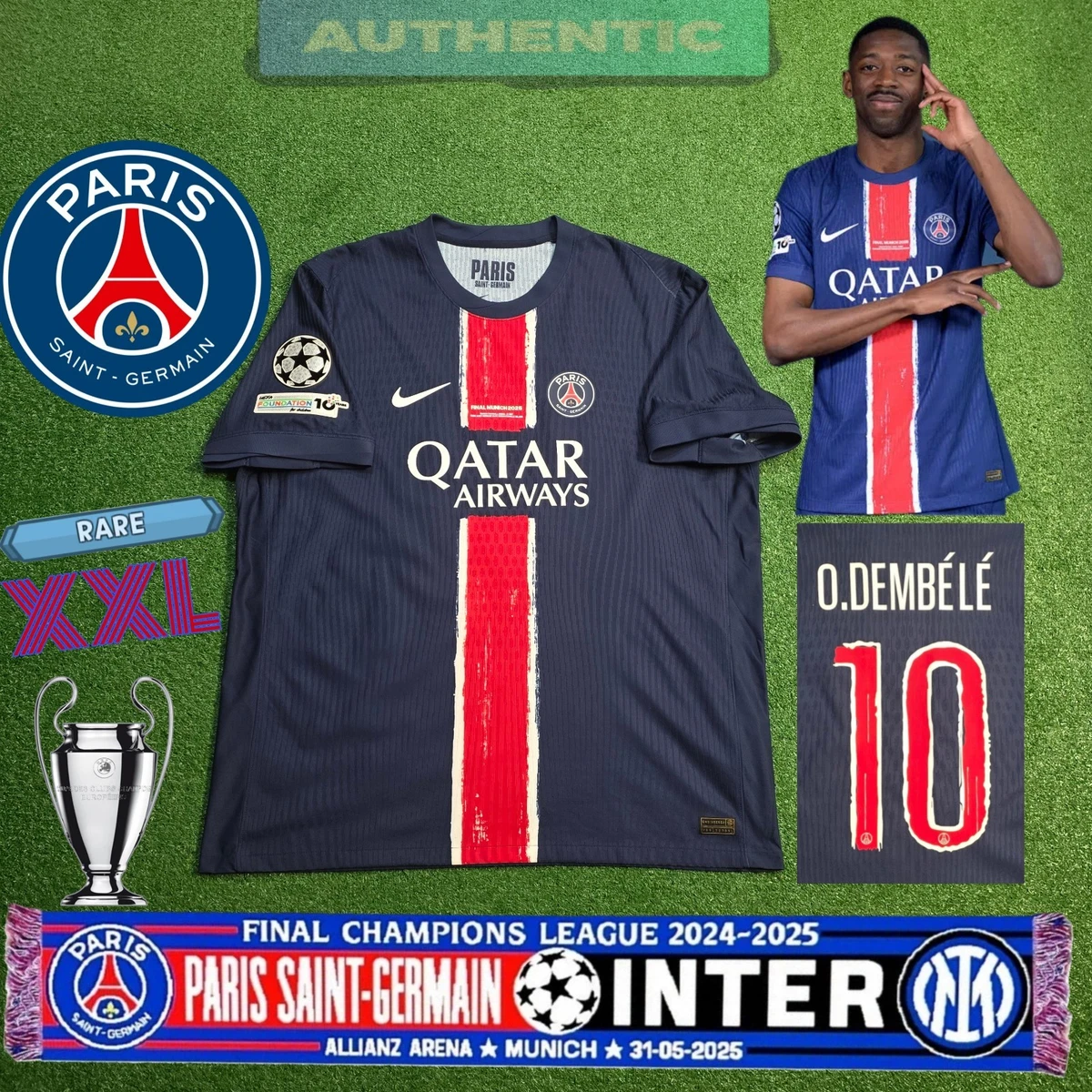 Nike Paris Saint-Germain International Club Soccer Fan Jerseys for