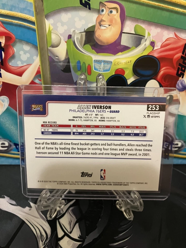 Allen Iverson 2025-26 Topps Basketball Gold /2025 Philadelphia 76ers - Image 2 of 2