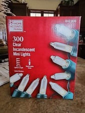 Home Accents Holiday 300L Clear Incandescent Mini Lights
