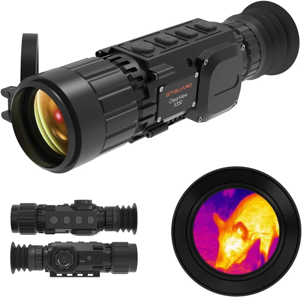 GTGUARD ClearView X350 Thermal Rifle Scope 384*288 Thermal Monocular for Hunting - Image 2 of 4
