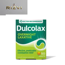 Dulcolax Bisacodyl Stimulant Laxative Pills for Overnight 5 mg, 50 Tablets