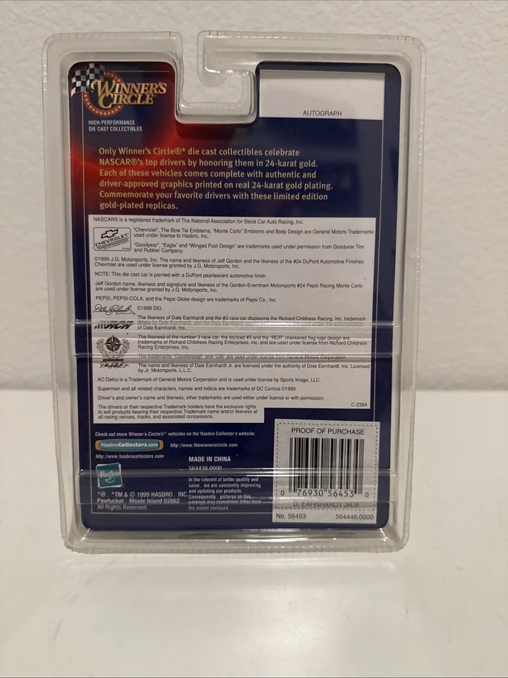 Dale Earnhardt Jr #3 Gold Collection Winners Circle NASCAR Limited Edition 1:64 - Image 2 of 4