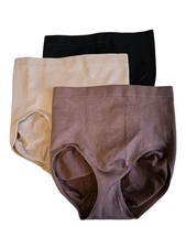 NWT Skinny Girl Smoothers Shapers 3pk Womens Seamless Shaping Briefs 7629 M L