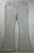 Colsie Womens Size XL Cozy Ribbed Crossover Waistband Flare Legging Pajama Pants