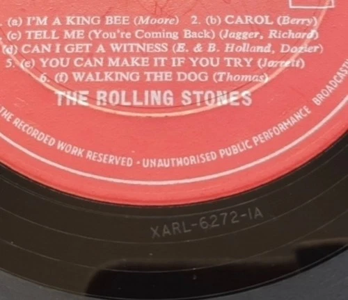 The Rolling Stones Debut Vinyl LP With Rare 2'52 SHORT Tell Me 1 A 1A Mono