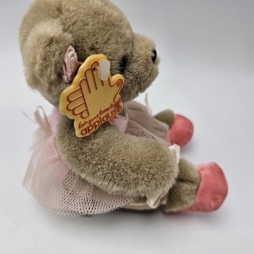 Bailarina Peluche Oso Aplausos Katrina Rosa Mini 5" Tul Marrón 52132 - Imagen 8 de 8