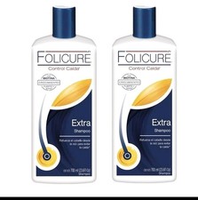 FOLICURE Extra SHAMPOO FOR FULLER THICKER HAIR 23.6 fl oz.Reduce Caida 72 2Pack