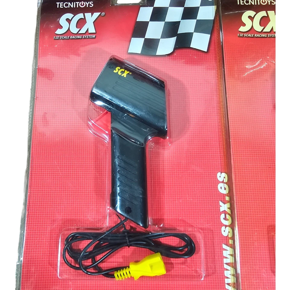 SCX Tecnitoys 1:32 Slot Car Hand Controllers x5 Track Supports x4 NOS Sealed - image 3 of 4