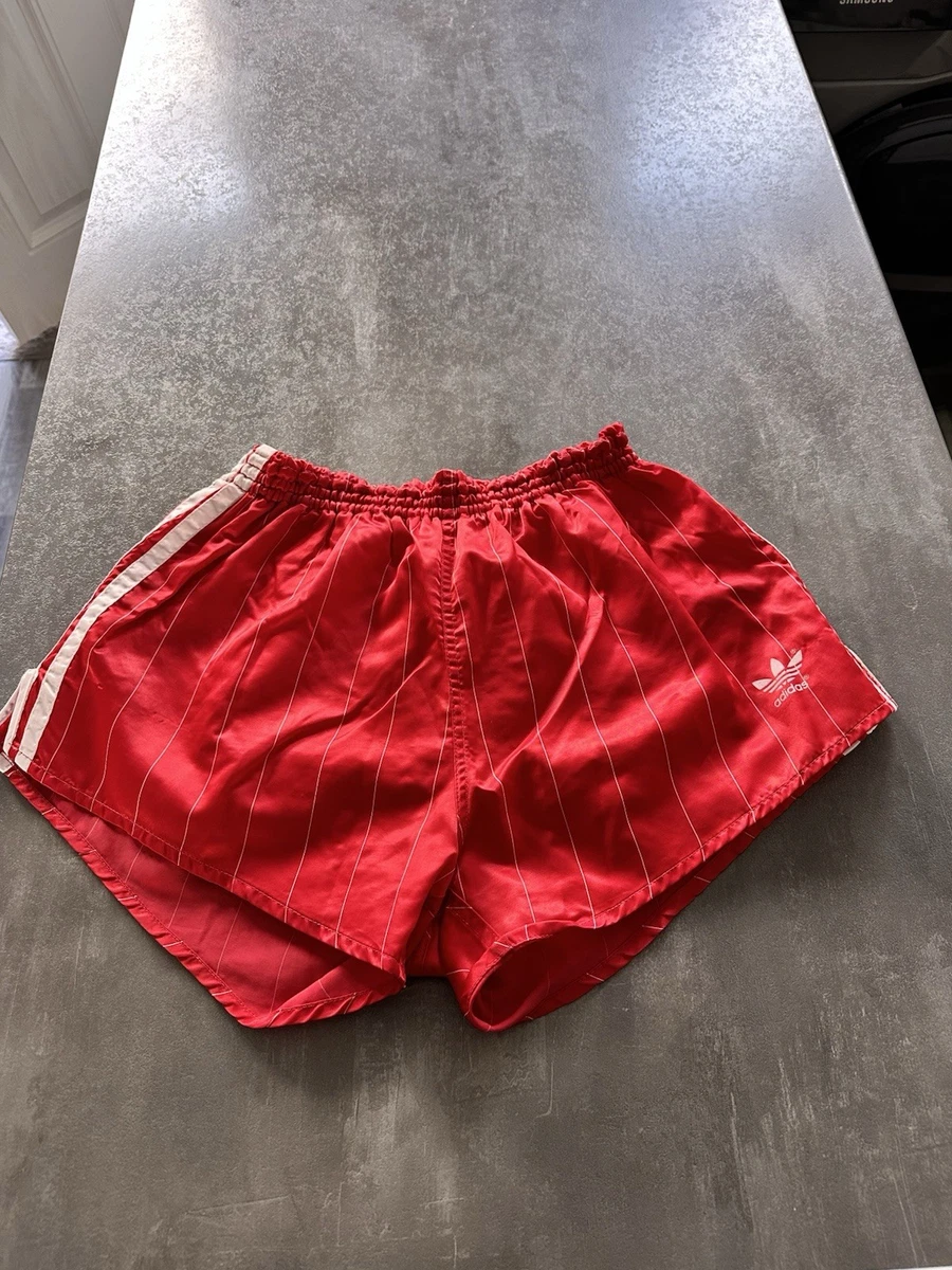 Short Vintage Dan'Sport Ralon, Rouge, Polyester Années 80, Taille 90/L