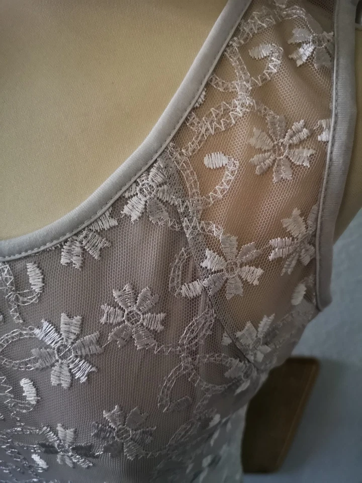 Linea Tesini Damen Luftiges Sommerkleid Creme Gr. 36 Neu - Bild 2 von 4