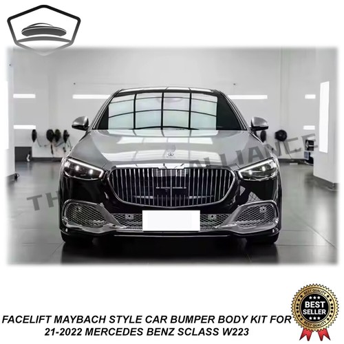 Fr 2021-2023 Mercedes Benz S Class W223 Conversion Maybach Style Bumper Body Kit - Picture 7 of 8