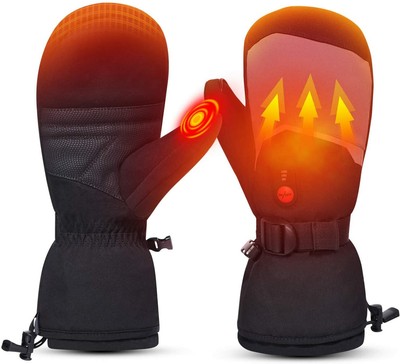 Rechargeable Heated Skiing Gloves Mens Women Winter Warm Snow