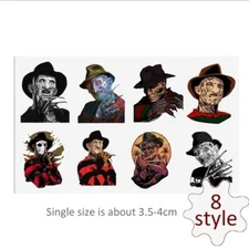 1 Piece, 8 images UV DTF sheet, Transfer Stickers for Glass and smooth surfaces