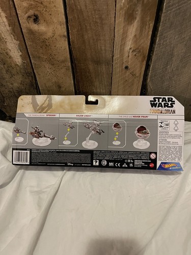 Paquete de 3 vehículos fundidos a presión de Hot Wheels Star Wars Starships - Mandalorian - Imagen 4 de 4