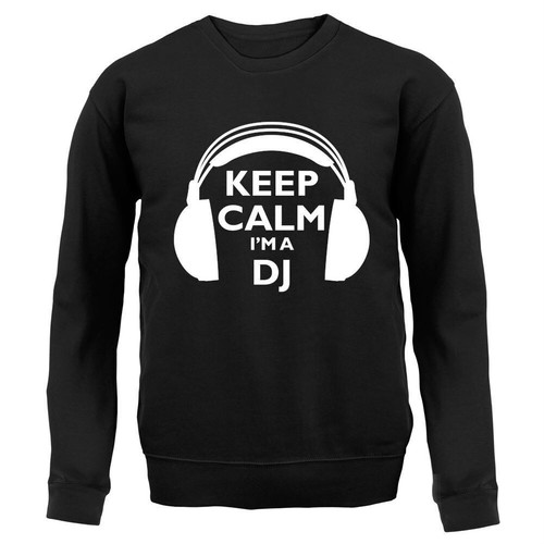 Keep Calm I'm A DJ - Kids Hoodie / Sweater - Love Mixing Music Disc Jockey Decks