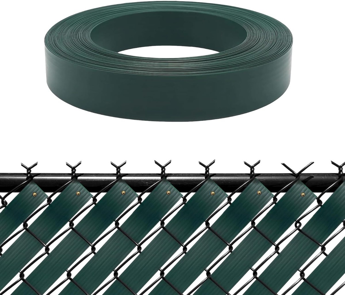 Green View Blocking Privacy Tape Weave for Chain Link Fence 75m 