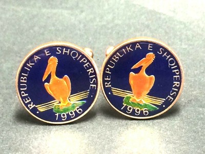 Details about Albania coin cufflinks Pelican,18mm. Details about Albania coin cufflinks Pelican,18mm.