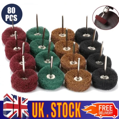 80X Wheel Buffing Polishing Set For Dremel Rotary Tool Bits Accessories Kits Set