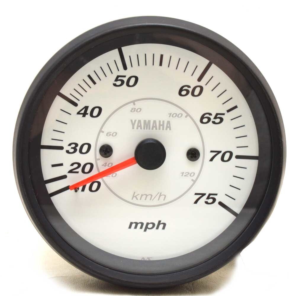 Pro Series II Speedometer (0-75MPH) White Face Yamaha 6Y7-83510-10-00