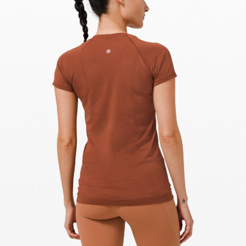 Lululemon Womens Swiftly Tech Short Sleeve 2.0 Dark Terracotta US14/UK18 RRP £58 - Picture 3 of 5