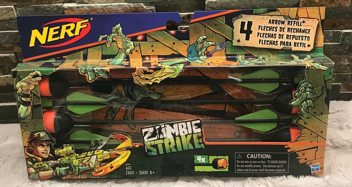 Nerf Zombie Strike 4 Arrow Refill Dreadbolt Blaster Striking New