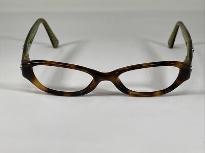 Coach HC6015 Delaney 5031 Small Tortoise Brown Green Eyeglasses 50-16 130 New Coach Eyeglasses HC6015 5031 Delaney Tortoise Brown Green 50  main image 3