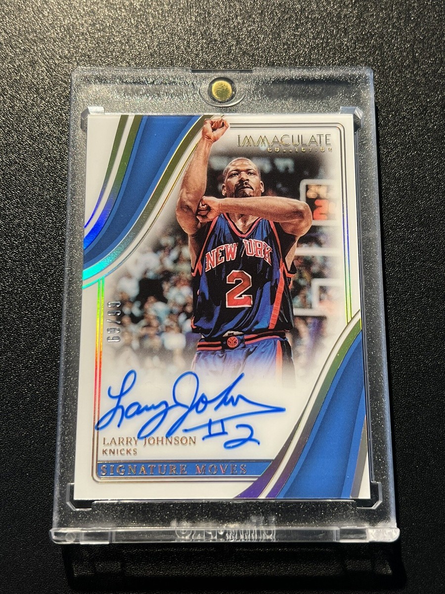 その他 LARRY JOHNSON auto Larry Johnson Basketball Sports Trading Card Singles