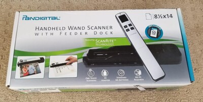 Pandigital - Handheld Wand Scanner w/ Doc Station & 2GB microSD Card (Red)