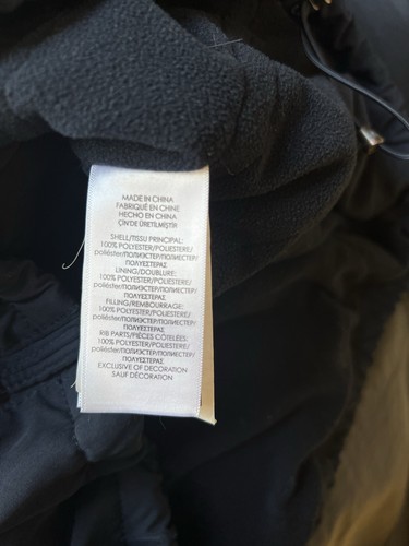 Polo Ralph Lauren Insulated Windbreaker Jacket Mens Medium Stowable Hood Navy - Picture 8 of 11