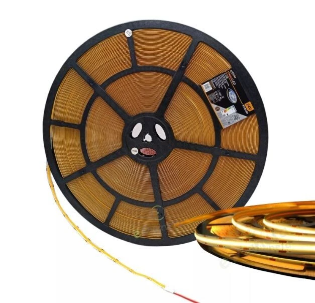 Striscia led Cob 50 metri 24V  10mm strip alta luminosità dimmerabile adesiva - Immagine 2 di 4