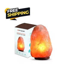 Natural Himalayan Rock Salt Lamp 6” Air Purifying Crystal Multi Color Night Lamp