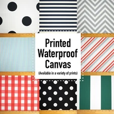 NEW! Printed Canvas Waterproof Outdoor Fabric 59" W 600 Denier Sold by The Yard