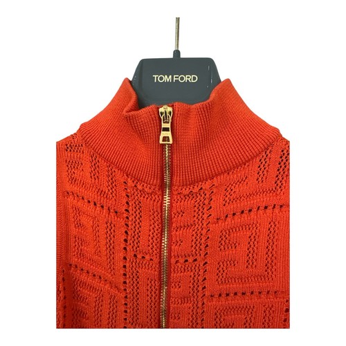 Balmain Paris Dress FR 38 UK 10 Orange Stretch BodyCon Sleeveless - Bild 5 von 11