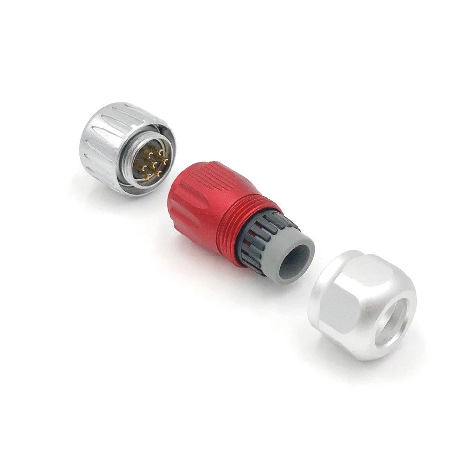 7 Pin Power Circular Connector Female Plug Outdoor Waterproof IP67 Metal M20 - Image 2 of 4