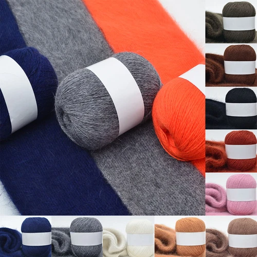 50g Anti-static Mink Wool Yarn Woolen Cashmere Hand Knitting DIY Scarf Sweater - Bild 4 von 42