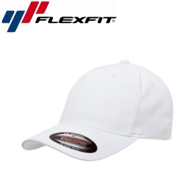 Flexfit Classic 5 Panel Baseball Cap S/M Weiß