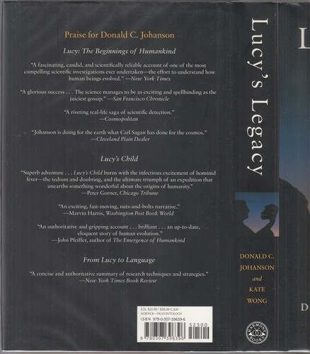 Lucy's Legacy : The Quest for Human Origins by Donald Johanson (2009) HC/DJ 1ST - Picture 2 of 6
