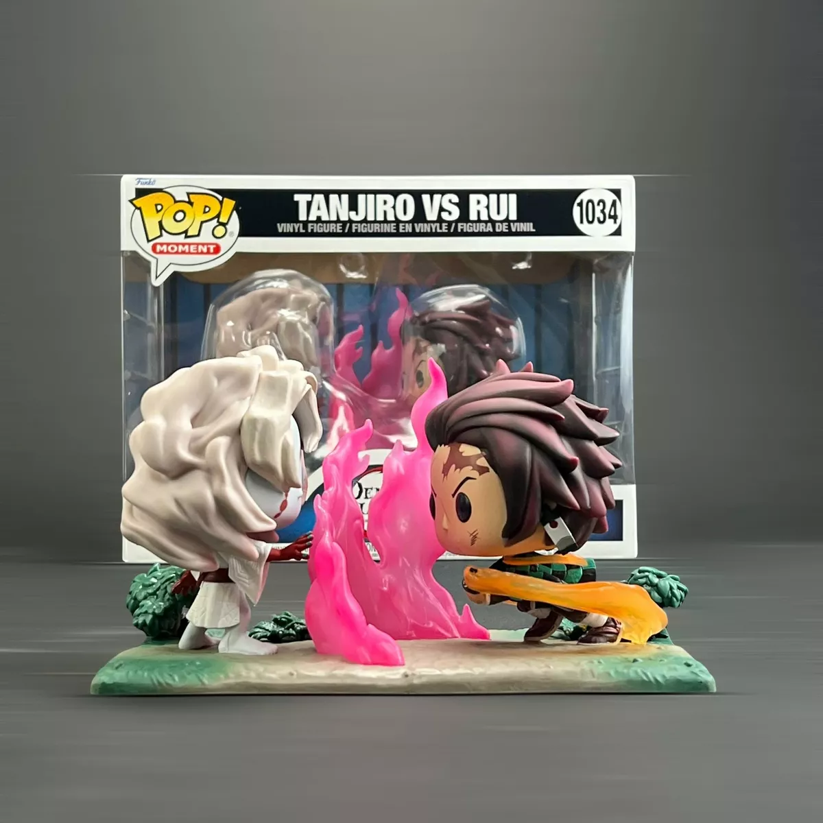 Figurine Pop Tanjiro vs Rui Movie Moment (Demon Slayer) Pas Cher