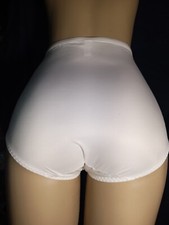 BALI Panty New With Out Tag White XL 8054 Control Panel Lace Brief