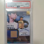 2016 BBM Nippon Ham Fighters Shohei Ohtani Climax Jersey Material /90 PSA 8