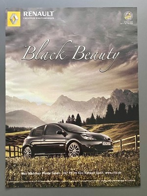 Renault Clio Ssport 197 PS Black Beauty 2006 Vintage Ad Werbung Reklame