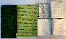 Lot of 3 1/4 Yards of Cotton Quilting Fabric ~ Moda, Riley Blake & Clothworks
