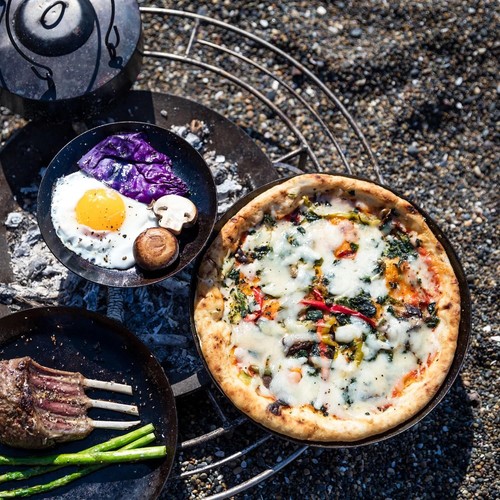 Tachybism Frying Dish (Large) Iron Plate Camping Outdoor Cooking_ - Picture 7 of 7